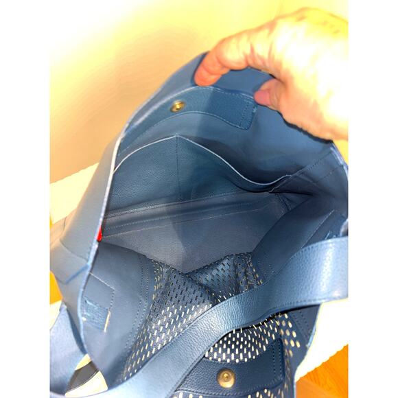 Furla Blue Leather Bucket Handbag - Picture 6 of 6